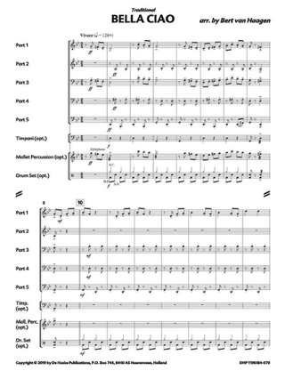 Bella Ciao - Music Box - Partition - Ensembles, Bands